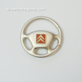 Mini Car Steering Wheel Zinc Alloy Metal Keyring